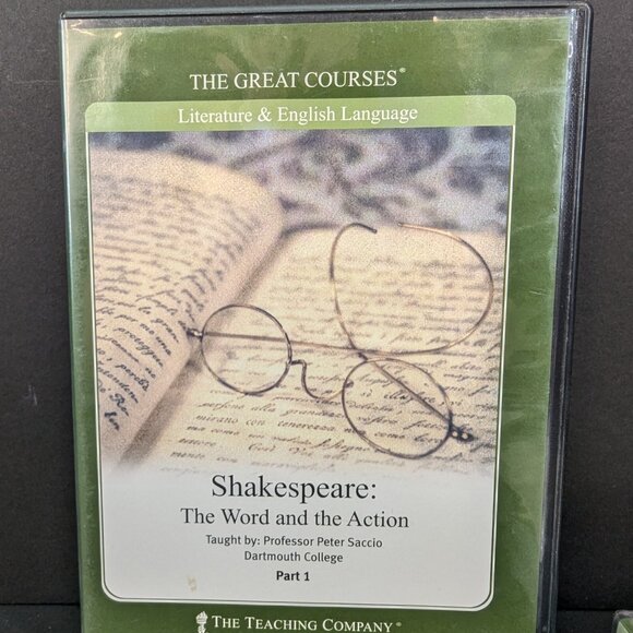 The Great Courses Literature & English Language Shakespeare 1 & 2 with Guidebook - Picture 3 of 6